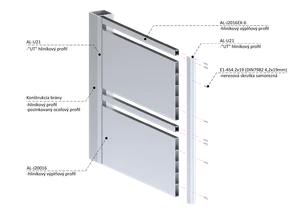 Poškodený profil 200x16mm, L-6000mm, hliník bez povrchovej úpravy - slide 3