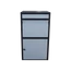 Box na balíky (410x385x720mm) s prepadovou lištou na ochranu balíkov, hrúbka 0.8mm), max. veľkosť balíka: 320x300x180mm, farba: Čierne telo + biely vhod