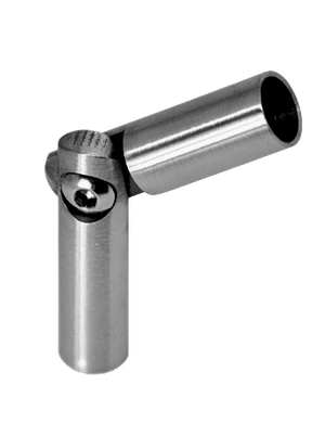 Spoj nastaviteľný ø 8mm (0-100°) s kĺbom, brúsená nerez K320 /AISI304 - slide 0