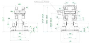 Hliníkový set bez profilu pro samonosný systém (2xW38M.AL, 1zW36M.AL, 2xW32M.AL, 1xW37/95) - slide 3