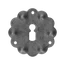 Štít ke klíči ozdobný ø 65mm, tloušťka 2mm, otvor pro dozický klíč