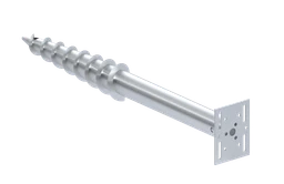 Zemná skrutka/zemný vrut - stavebná - žiarový pozink, 1000mm