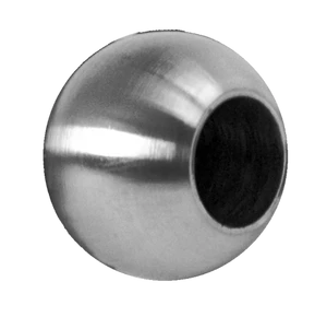 Koule koncová ø 25 mm na trubku ø 12 mm, otvor ø 12,2 mm, broušená nerez K320 / AISI304 - slide 0