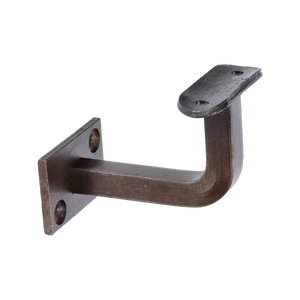 držák madla na zeď s obdélníkovou kotevní deskou - 70x40mm (pevný, na trubku ø 42,4mm), odsazení 70 mm, ocel bez povrchové úpravy - slide 0