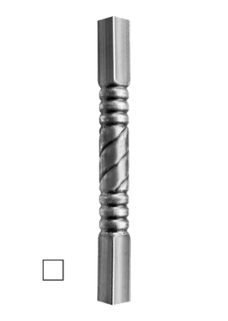 Tyč - trubková 1200mm se čtvercovou základnou 60x60mm