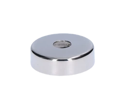 Kryt (ø45/12 mm) na trubku ø12 mm (otvor ø12,5 mm), leštěná nerez / AISI304