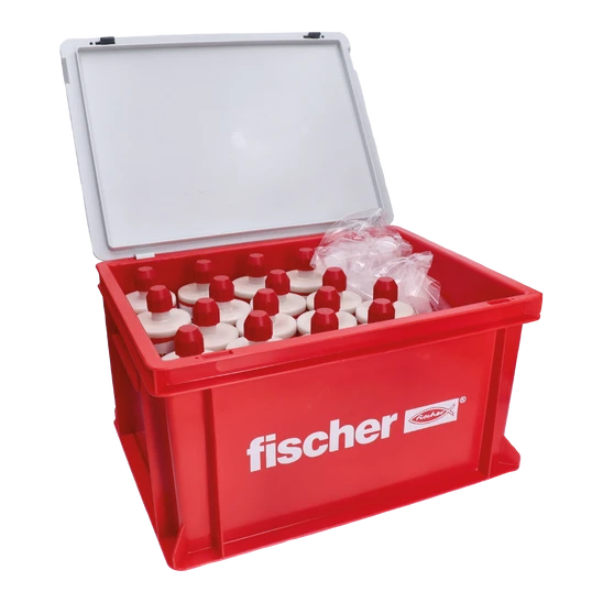 Praktický montážny box Fischer HWK obsahujúci 16 x chemickú maltu Fischer FIS VL 410 C