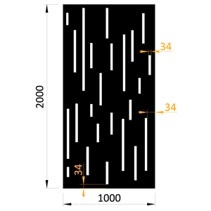 plech vzor 8212, 1000x2000x2mm, bez povrchovej úpravy - slide 0