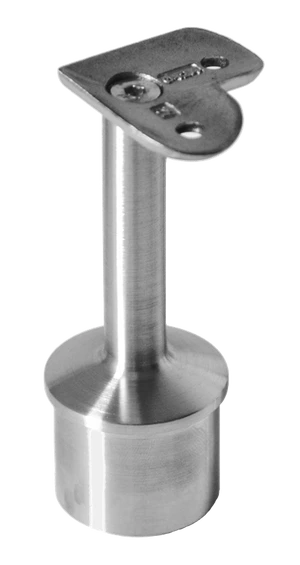 držiak madla pevný na trubku ø 42.4mm (78x64mm, 90° uhol) na madlo ø 42.4 mm,  brúsená nerez K320 /AISI304 - slide 0