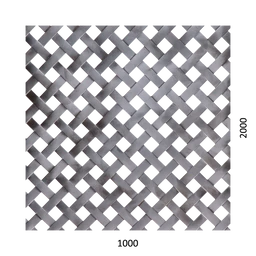 Děrovaný plech - tkanina Fe, díra: 10x10 mm, rozteč: 18 mm  (1000x2000x1,0 mm)
