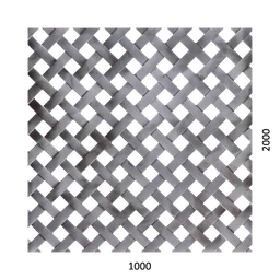 Dierovaný plech - tkanina Fe, diera: 10x10mm, rozteč: 18mm,  (1000x2000x1.0mm)