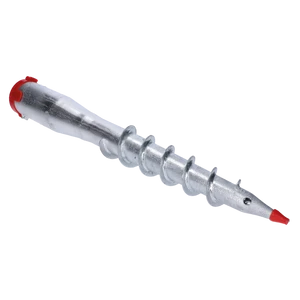 Zemná skrutka / zemný vrut - kruhová s vymedzeniami 26-55x560mm, uťahovacia tyč v balení, žiarový pozink - slide 2