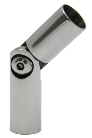 Spoj nastavitelný ø 12mm (0-100 °) s kloubem, leštěná nerez / AISI304 - slide 0