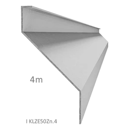 Z profil lamela L=4000 mm, 23x60x25x1,5 mm s vyztuženou hranou 10 mm, zinkovaný plech, použití pro plotovou výplň v kombinaci s KU50Zn a profilem 50 mm, nebo cena za 4 m kus