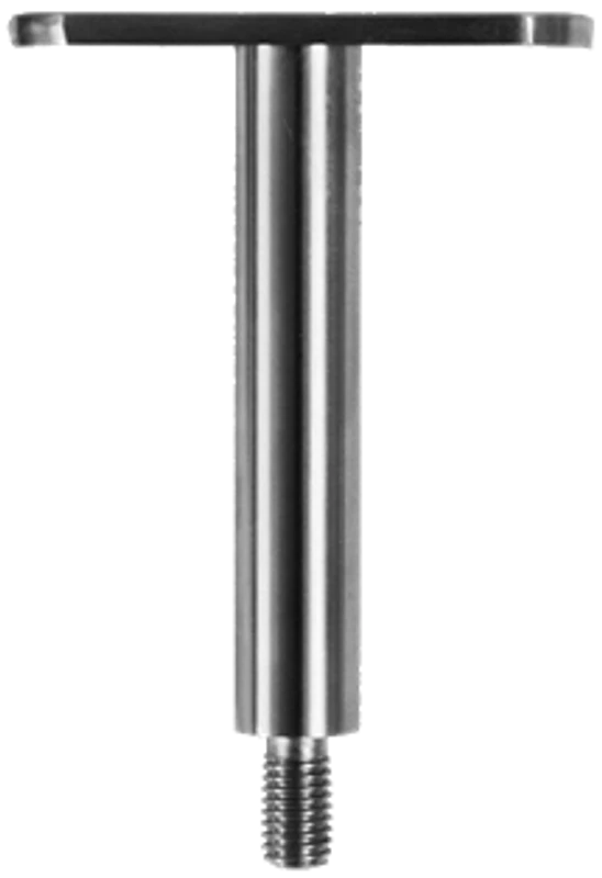 držiak madla pevný, plochý (78x64 mm) závit M8, brúsená nerez K320 /AISI304