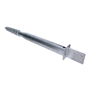 Zemný vrut, pätka T, 76 x 76 mm, žiarový pozink - slide 0
