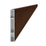 Profil 120x16mm, L-6000mm, práškový lak, štruktúra ORECH