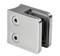 svorka skla / plechu na trubku ø 48.3mm (45x45x26mm) pre sklo 6-10.76mm, brúsená nerez K320 /AISI304, balenie neobsahuje gumičky na sklo - slide 0