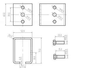 Spojka pre profil C920M závesného systému KVN gate systems - slide 1