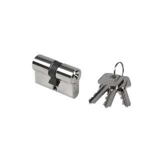 LOCINOX® cylindrická vložka EURO 23/23mm, niklová, 3 kľúče, skrutka M5x65mm - slide 0