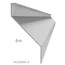 Z-profil-lamela L-4000mm, 23x75x30x1,5mm s vystuženou hranou 10mm, zinkovaný plech, použitie pre plotovú výplň v kombinácii s KU60Zn a profilom 60mm, cena za 4m kus