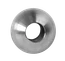 Guľa priechodná ø 25mm na trubku ø 12mm, otvor ø 12.2mm, brúsená nerez K320 /AISI304