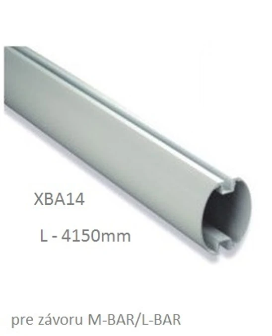 hliníkové oválne rameno, rozmer: 69 x 92 x 4150mm,pre M/LBAR