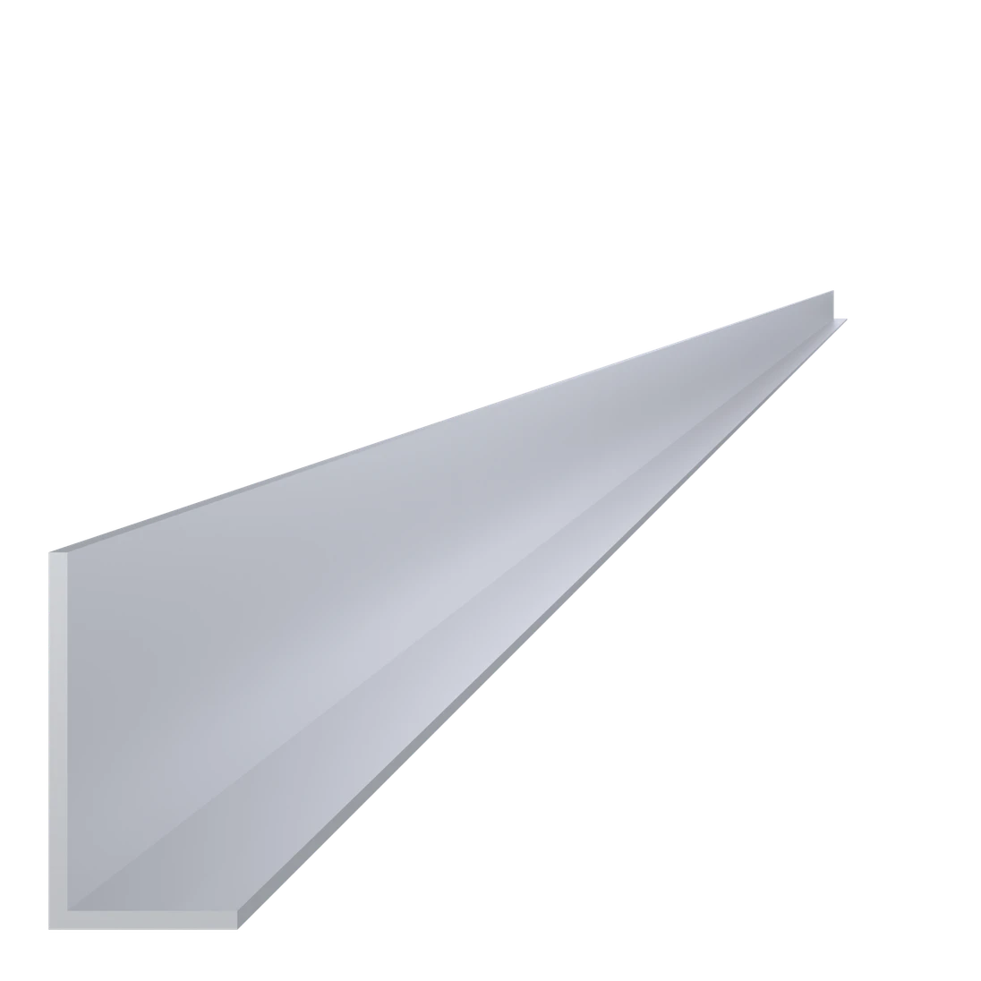 Poškodený L profil 40x20x2mm, L-6000mm, hliník bez povrchovej úpravy