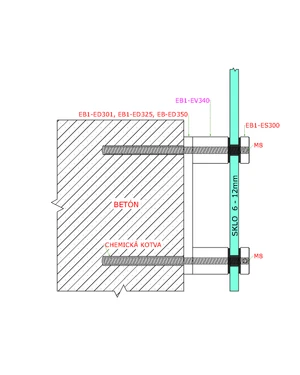 Prechod na vymedzenie vzdialenosti, ø 30mm /ø 8mm /L: 40mm, brúsená nerez K320 /AISI304, bal: 1ks - slide 2