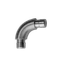spoj oblúkový 90° (plný materiál) na trubku ø 12mm, brúsená nerez K320 /AISI304