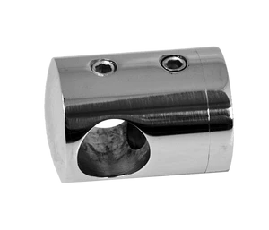 Držák tyče ø 12mm, plochý (30x22mm), leštěná nerez / AISI304 - slide 0