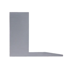 Kryt - ukončení k hliníkovému kotevnímu profilu AL-L141-2.5 a AL-L141-5, hliník, povrch broušený K320 - slide 0