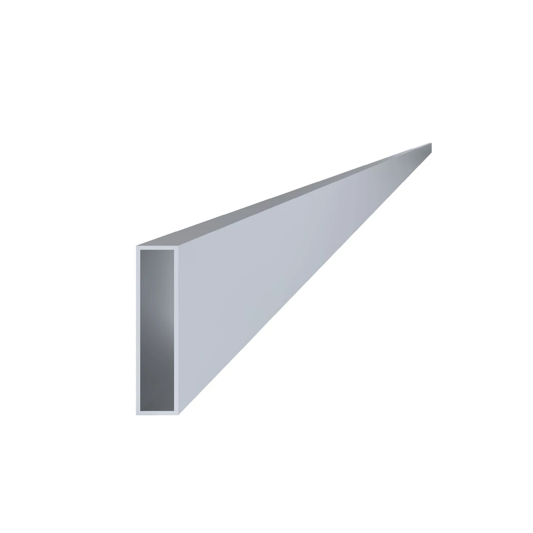 Poškodený jokel 80x20x1.2mm, L-6000mm, hliník bez povrchovej úpravy