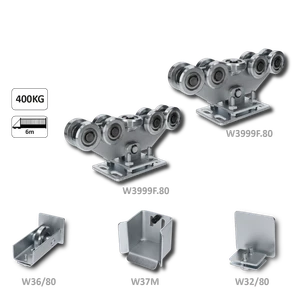 Set pro samonosný systém 80 x 80 x 5 mm, bez profilu, (2x W3999F.80, 1x W37M, 1x W36/80, 1x W32/80) - slide 1