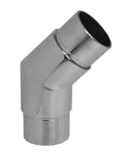Spojka rohová 45° na trubku ø42.4mm, leštená AISI304