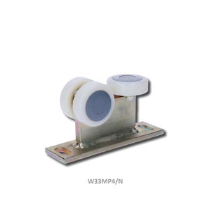vozík s pevnou základňou pre profil 60x60x3mm, polyamidové kolieska - slide 1