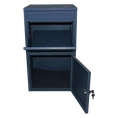 Box na balíky (410x385x720mm) s prepadovou lištou na ochranu balíkov, hrúbka 0.8mm), max. veľkosť balíka: 320x300x180mm, farba: RAL 7016 (antracit) - slide 1