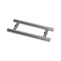 Madlo na dveře L-296mm, sklo 8-12mm, broušená nerez AISI304