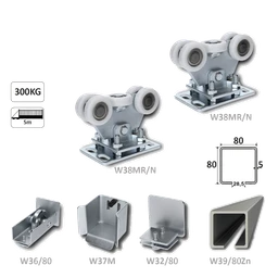 Samonos do 400 kg/7 m, profil 80 x 80 x 5 mm, Zn