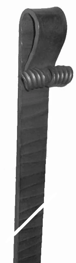 DOPREDAJ: klapačka, čierna S235, 40x6x1300mm