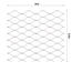 Nerezová lanková síť, 0,8x10 m (šxd), oko 60x104 mm, průměr lanka 3 mm, AISI316, typ použitého lanka: 7x19