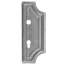 Štít 277x104x2mm s otvormi, rozteč 90mm, zápust 30mm, otvor pre kľučku ø 20mm, zdobený, pravý, pre zámok ZM90/45H