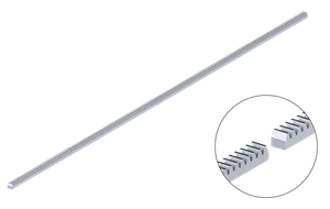 Hrebeň kov 22x22mm, L-2000mm, M4, max do 3500kg, pozinkovaný, cena za kus - slide 0