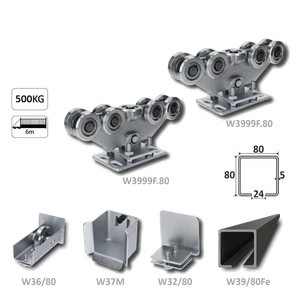 Samonos do 500 kg/6 m, profil 80 x 80 x 5 mm, Fe - slide 1