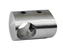 Držiak tyče ø 16mm na trubku ø 48.3mm, brúsená nerez AISI304