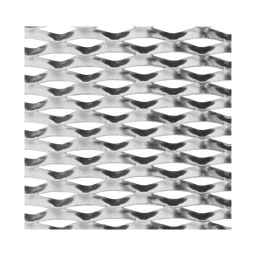 Hliníkový tahokov, kosočtvercové oko: 110x52 mm, můstek: 24 mm, tloušťka: 2 mm), orientace oka: rozměr oka 110 mm je rovnoběžný s prvním rozměrem tabule