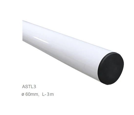 rameno hliníkové biele L-3m, 60mm pre závoru ALT324KF